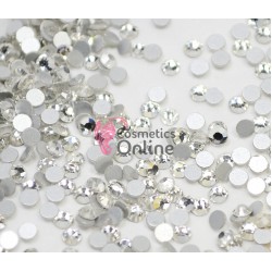 Carusel 3D pentru unghii C058 cu strasuri din Cristale Argintii 140 buc 2mm